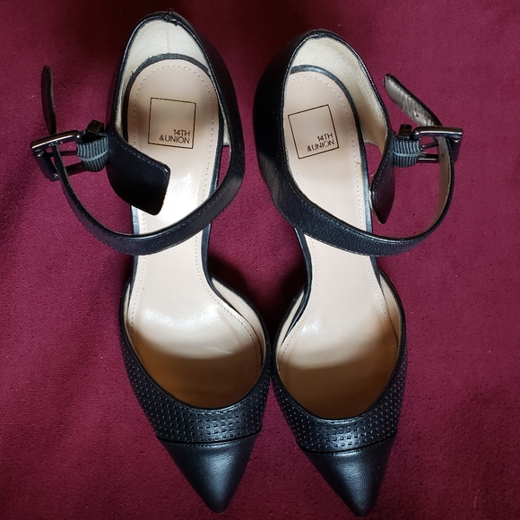 perforated leather D'Orsay heels, 14th & Union - Picture 5 of 13